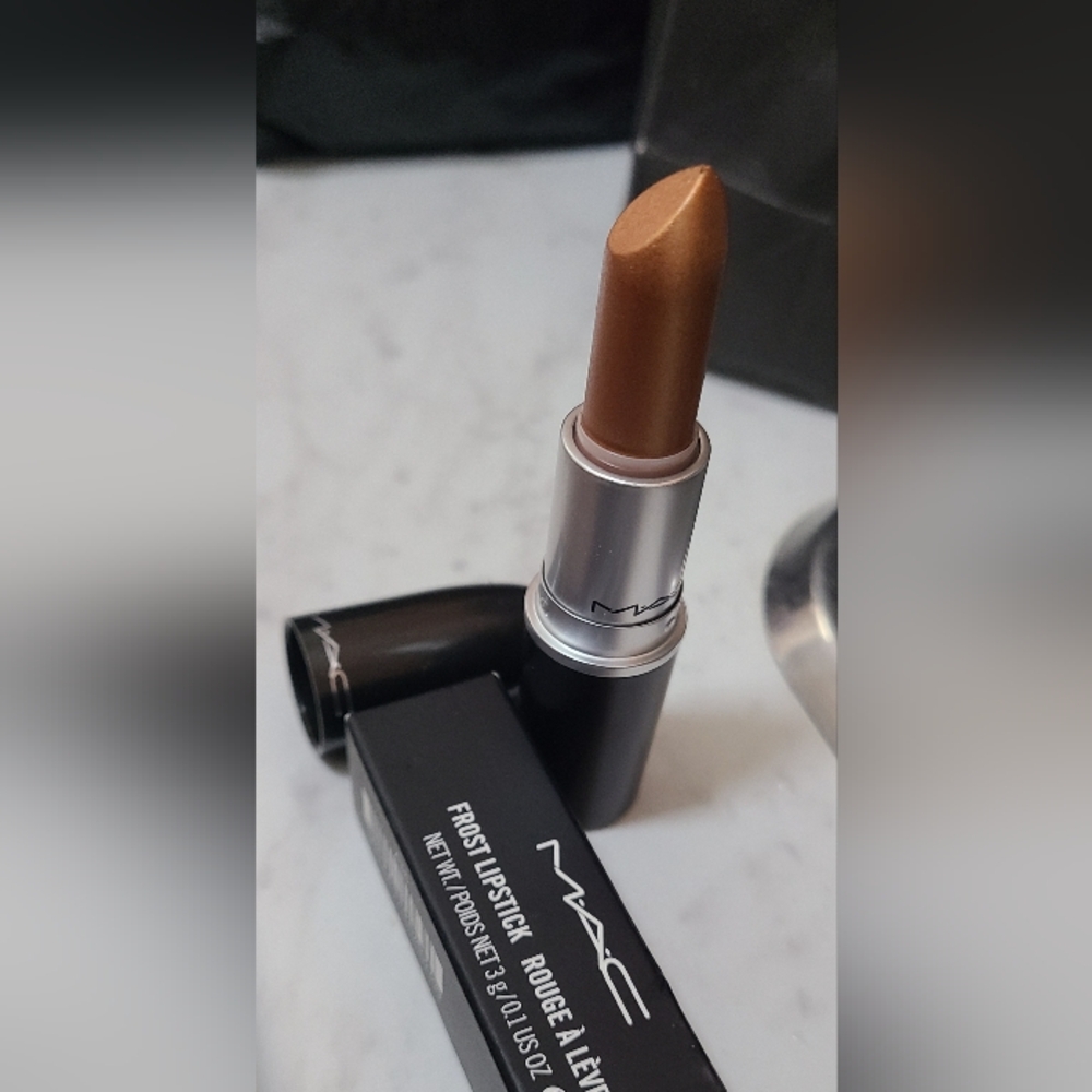MAC Frost Lipstick Bronze Shimmer a36 Full Size